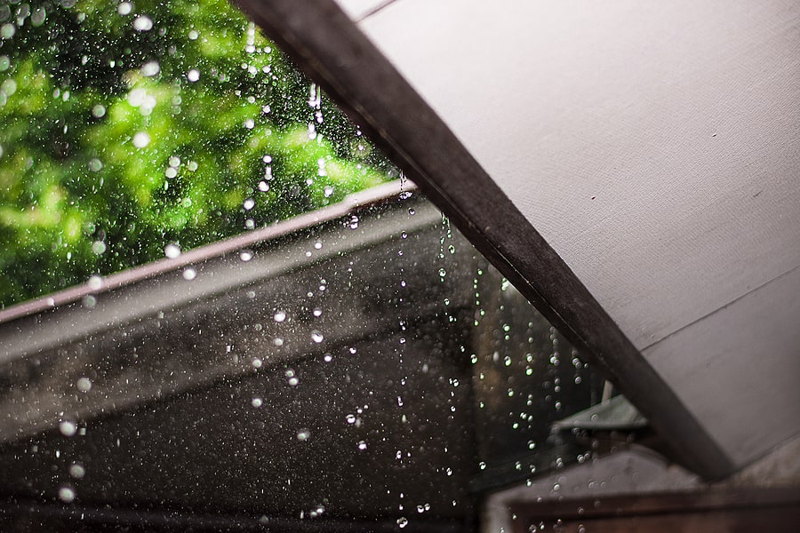 damaged flashing roof leaking