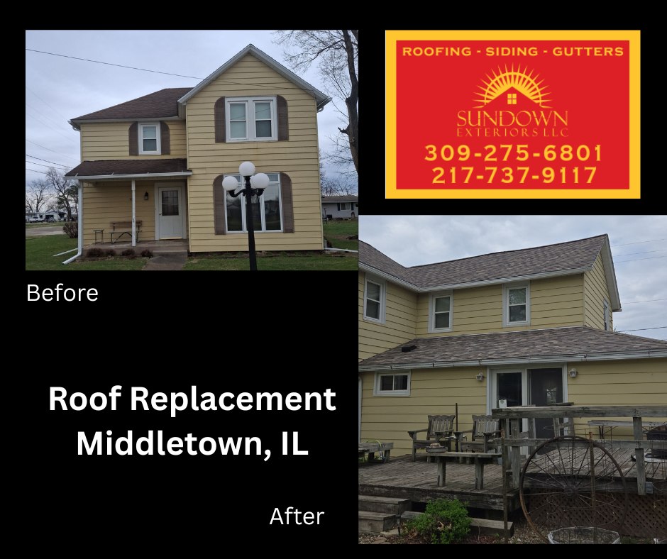 roof replaced before and after