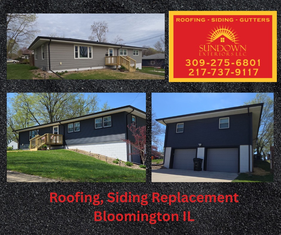 roofing and siding replacement before and after